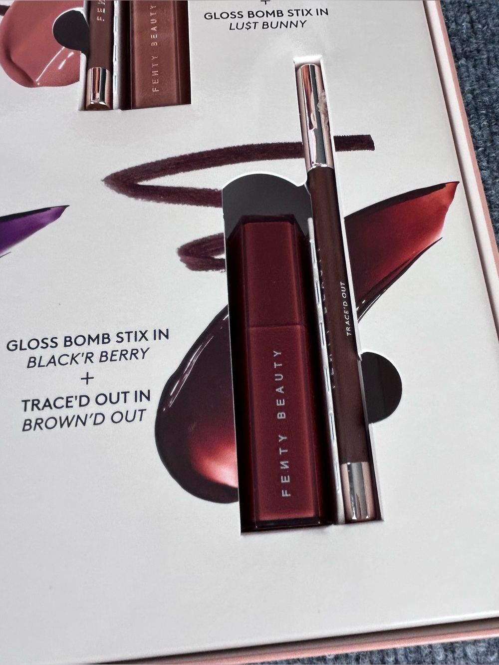 Fenty Beauty PR Vault Box 12 pc Mega Set Juicy Lip Combos ~ Gloss Stix & Liners - Picture 9 of 10
